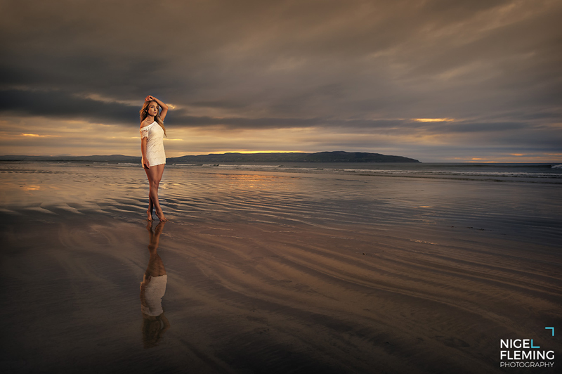 Off camera flash workshop course at Downhill Beach Northern Ireland